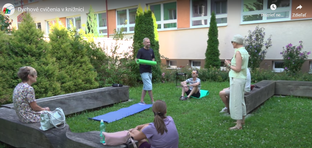 Dychové cvičenia v knižnici